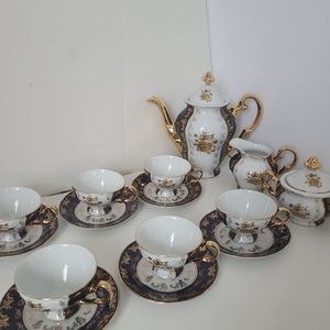 Alpine fine china tea set for 6